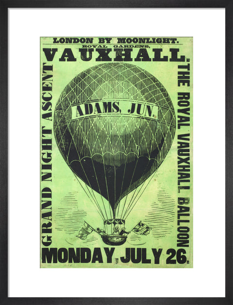 Vauxhall Gardens poster 1858