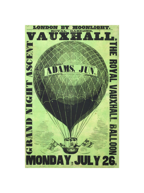 Vauxhall Gardens poster 1858