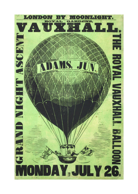 Vauxhall Gardens poster 1858