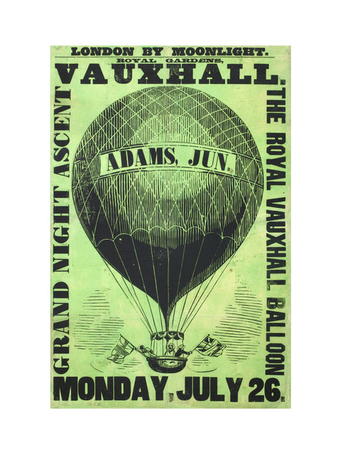 Vauxhall Gardens poster 1858