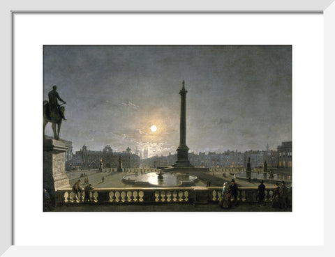 Northumberland House & Whitehall from the North Side of Trafalgar Square by Moonlight 1861-1867