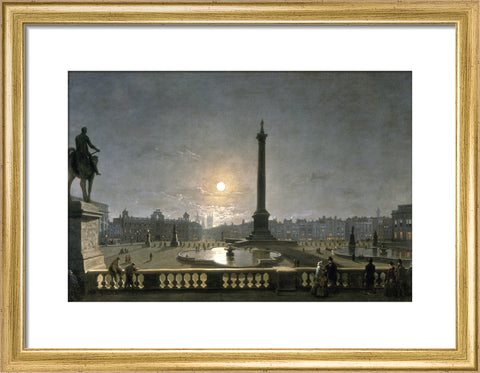 Northumberland House & Whitehall from the North Side of Trafalgar Square by Moonlight 1861-1867