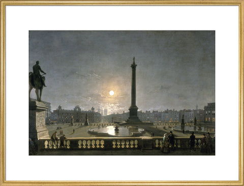 Northumberland House & Whitehall from the North Side of Trafalgar Square by Moonlight 1861-1867