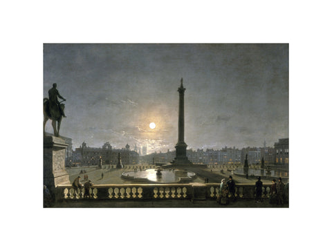 Northumberland House & Whitehall from the North Side of Trafalgar Square by Moonlight 1861-1867