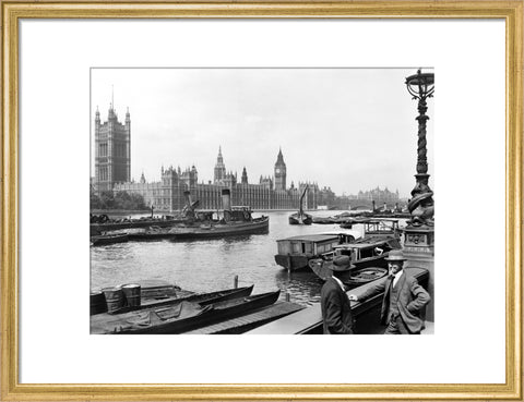 The Palace of Westminster from the Albert Embankment 1920-1933
