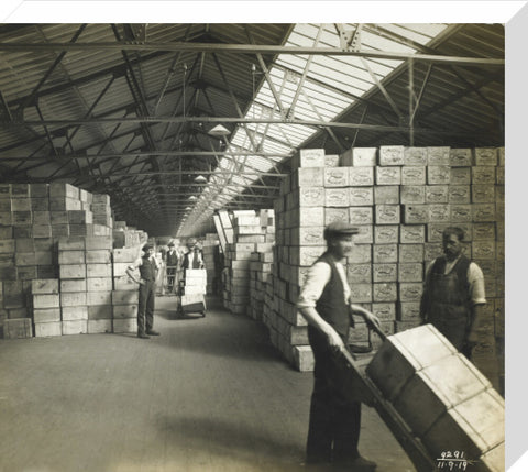 Storage at the Tilbury Docks: 1919