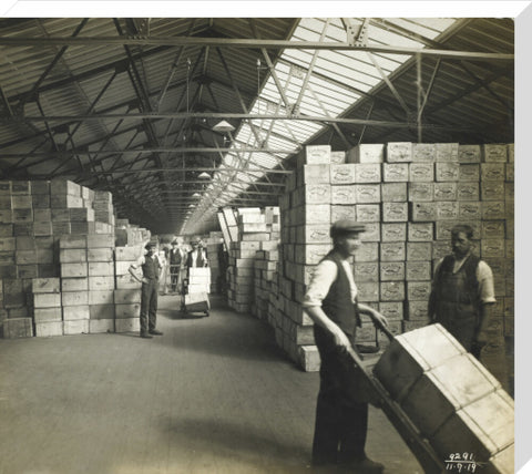 Storage at the Tilbury Docks: 1919