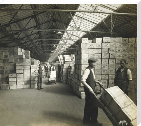 Storage at the Tilbury Docks: 1919