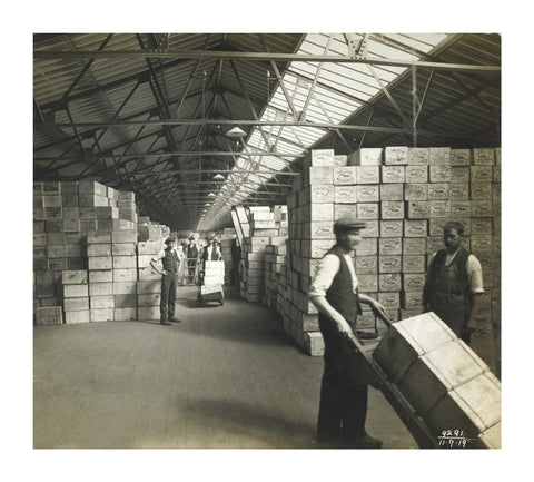 Storage at the Tilbury Docks: 1919