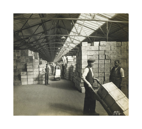 Storage at the Tilbury Docks: 1919