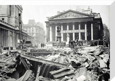 Bomb damage at the Bank Underground Station 1941