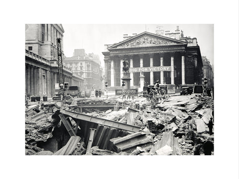 Bomb damage at the Bank Underground Station 1941