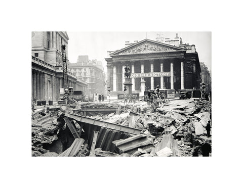 Bomb damage at the Bank Underground Station 1941