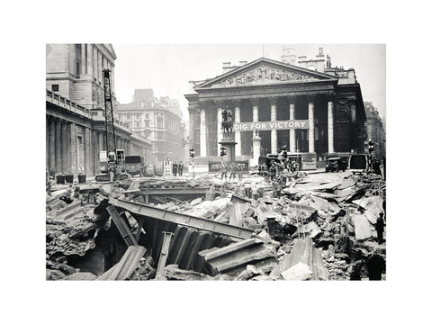 Bomb damage at the Bank Underground Station 1941