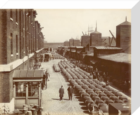 The north quay at the London docks 1907