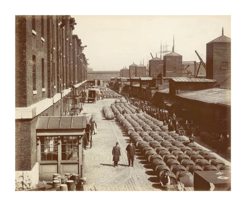 The north quay at the London docks 1907