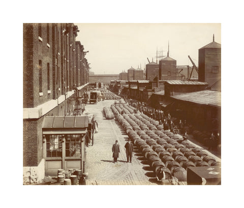 The north quay at the London docks 1907