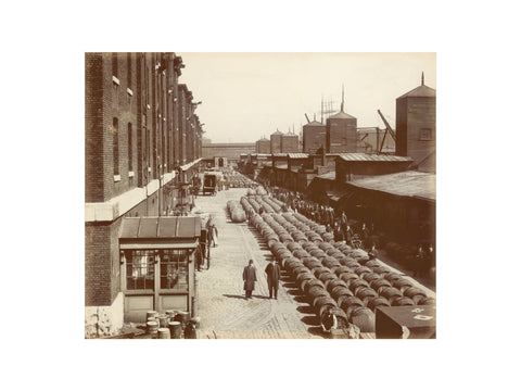The north quay at the London docks 1907