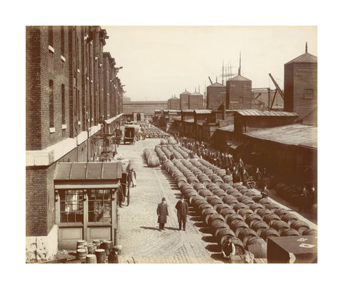 The north quay at the London docks 1907