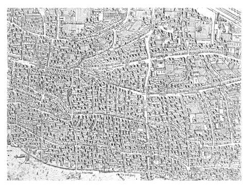 City map image made from the Copperplate Map 1559