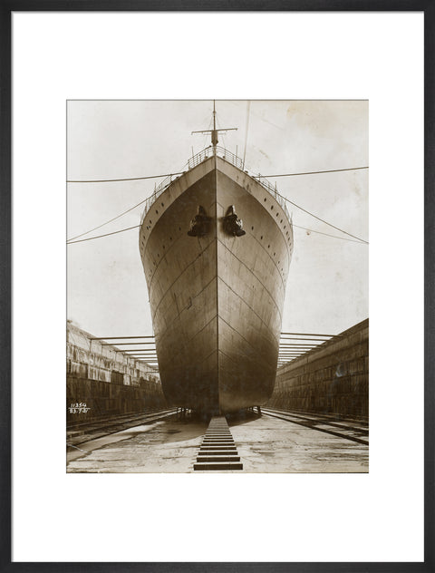 Ship in dry dock King George V dock 1921
