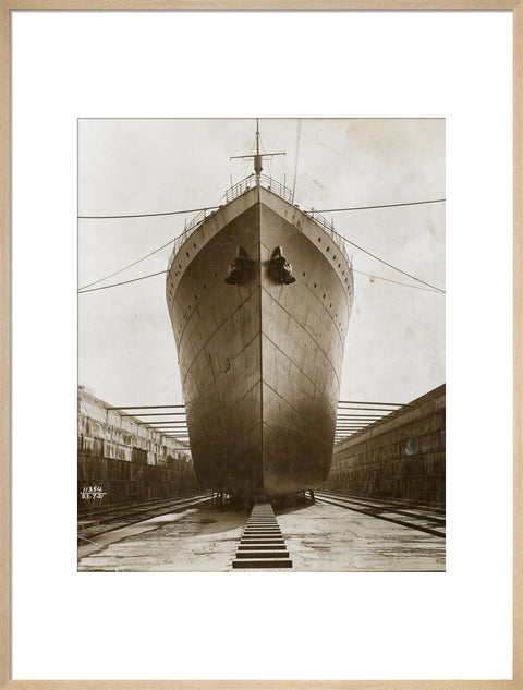Ship in dry dock King George V dock 1921