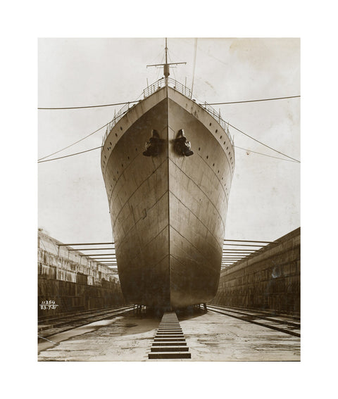 Ship in dry dock King George V dock 1921