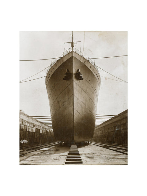 Ship in dry dock King George V dock 1921
