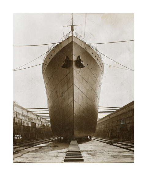 Ship in dry dock King George V dock 1921