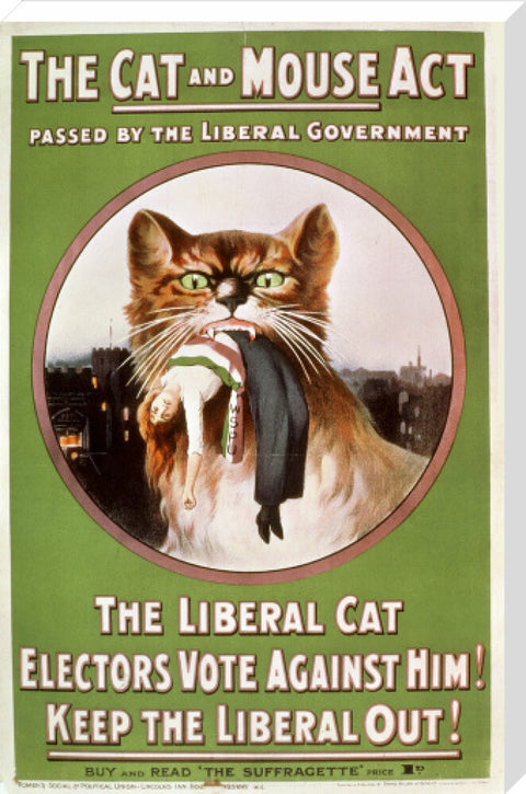 The Cat and Mouse Act poster 1914