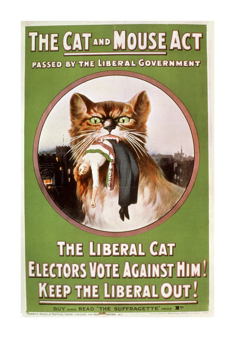 The Cat and Mouse Act poster 1914