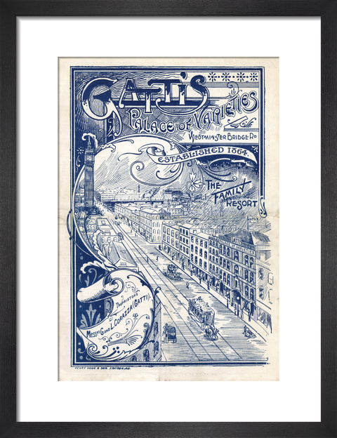 Theatre programme for Gatti's Palace of Varieties 1902