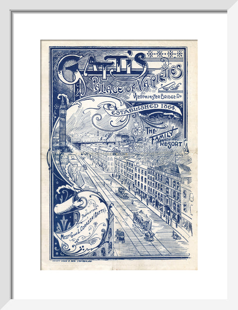 Theatre programme for Gatti's Palace of Varieties 1902