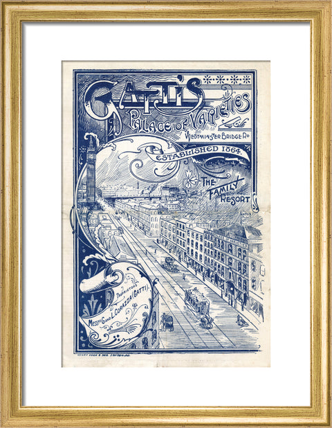 Theatre programme for Gatti's Palace of Varieties 1902