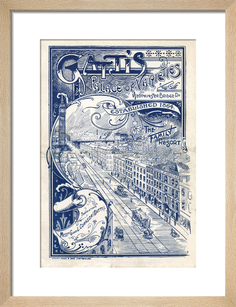 Theatre programme for Gatti's Palace of Varieties 1902