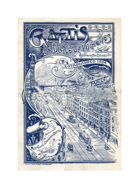 Theatre programme for Gatti's Palace of Varieties 1902