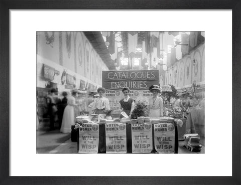 Suffragette stand at The Women's Exhibition 1909