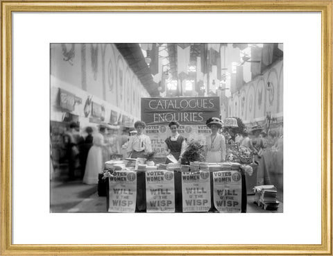 Suffragette stand at The Women's Exhibition 1909
