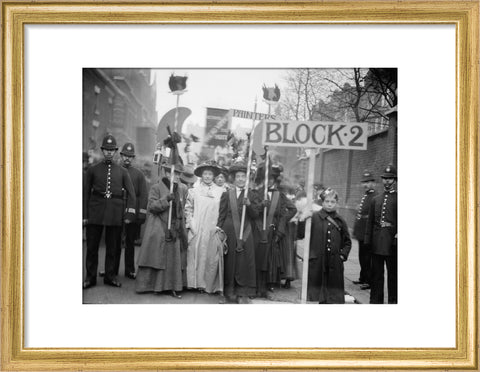 Suffragette procession 20th century