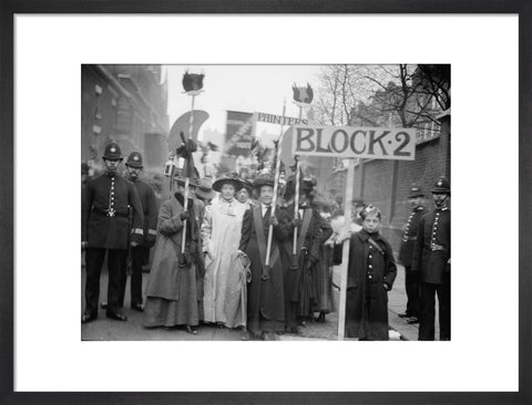Suffragette procession 20th century