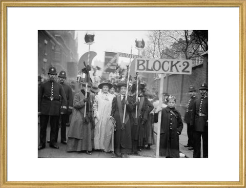Suffragette procession 20th century