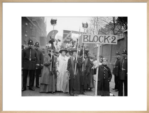 Suffragette procession 20th century