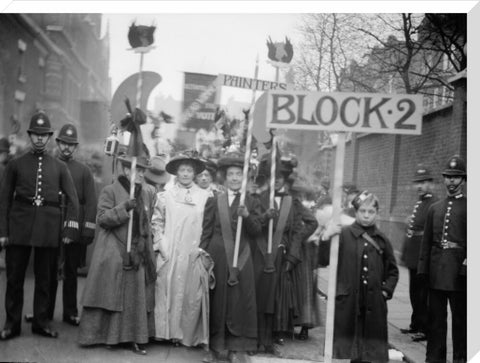 Suffragette procession 20th century