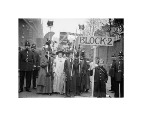 Suffragette procession 20th century