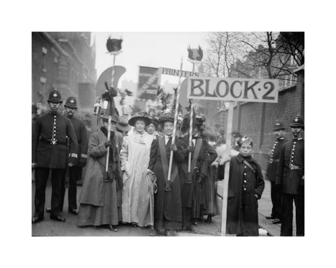 Suffragette procession 20th century