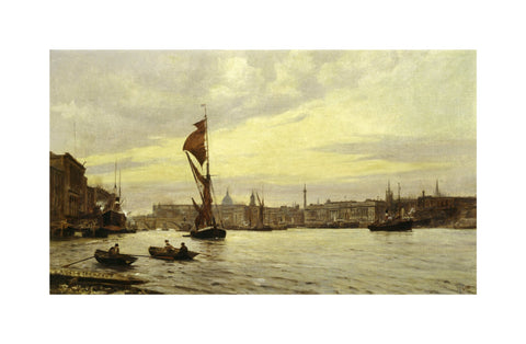 Evening in the Pool River Thames 1890