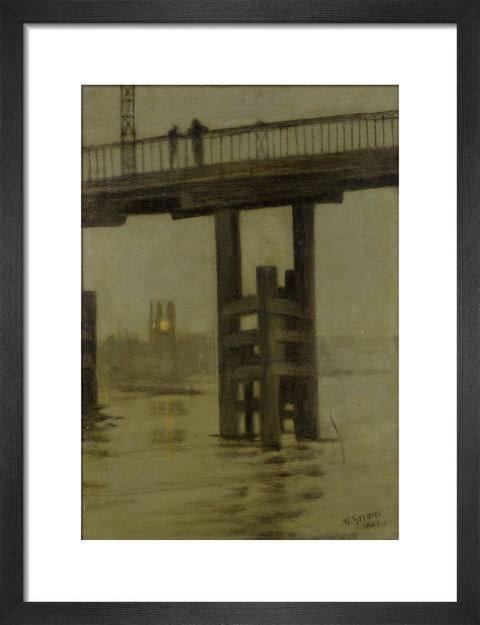 Battersea Bridge - Misty Moonlight 1869