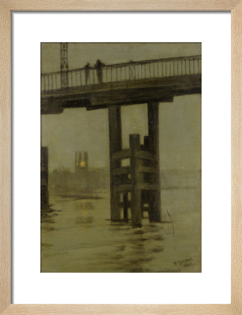 Battersea Bridge - Misty Moonlight 1869