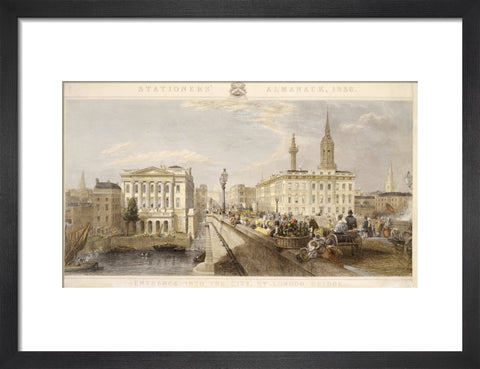 Entrance into the City by London Bridge 1836