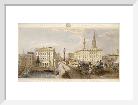 Entrance into the City by London Bridge 1836